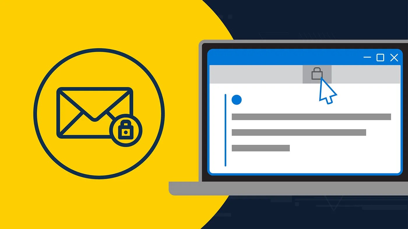 Email secured icon